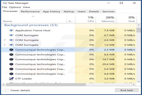 Adware "Communique"