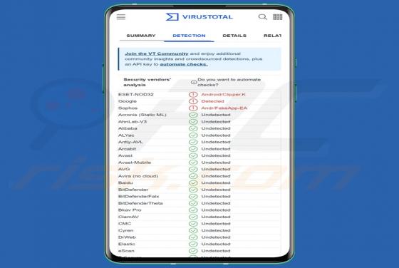 Malware Clipper de criptomoneda (Android)