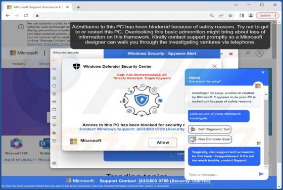 Estafa POP-UP "Admittance To This PC Has Been Hindered"