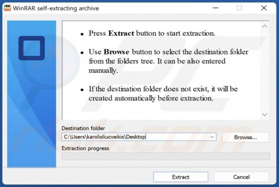 Malware "Self-Extracting Archive (SFX)"