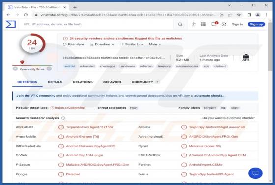 Malware "DogeRAT" (Android)