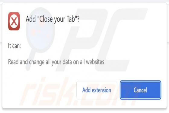 Adware "Close your Tab"