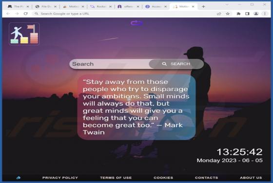 Secuestrador del navegador "Motivational Quotes"
