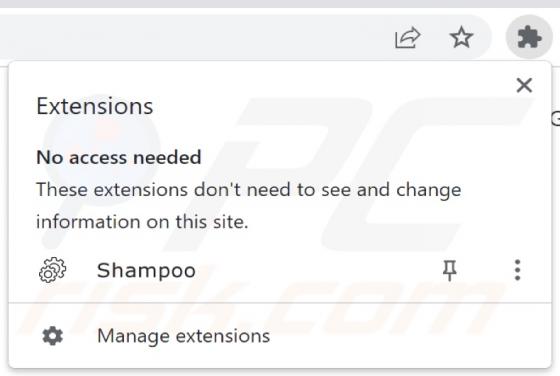 Malware "Shampoo ChromeLoader"