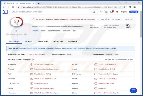 Malware "JokerSpy" (Mac)