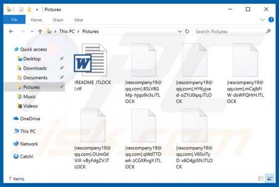 Ransomware "ITLOCK"