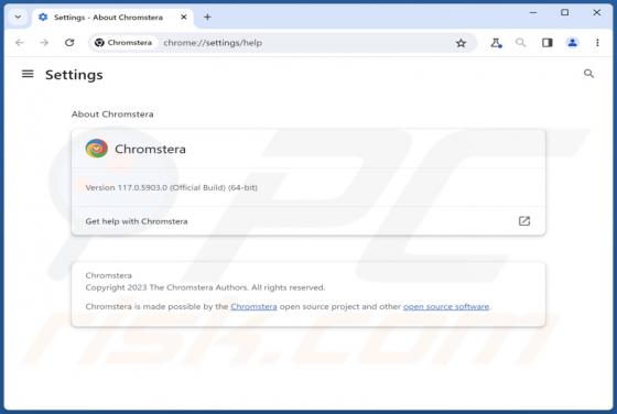 Aplicación no deseada "Chromstera"