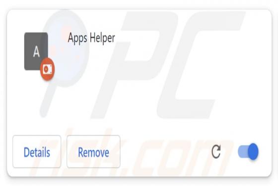 Extensión maliciosa "Apps Helper"