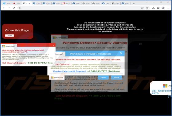 Estafa emergente "Our Security Scans Have Detected Potential Vulnerabilities"