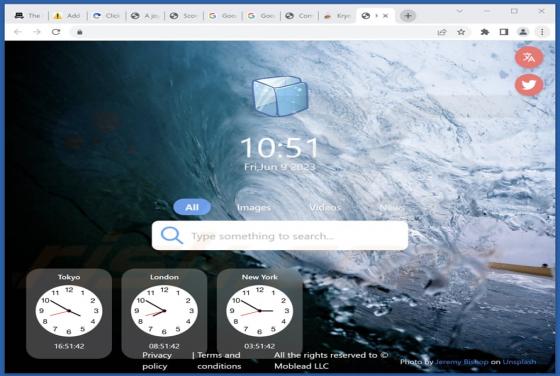 Secuestrador del navegador "Kryopage"