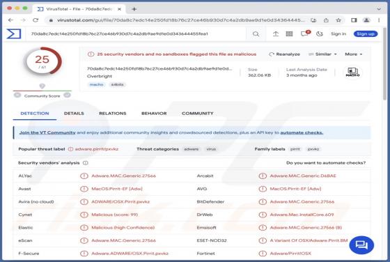 Adware "Overbright" (Mac)