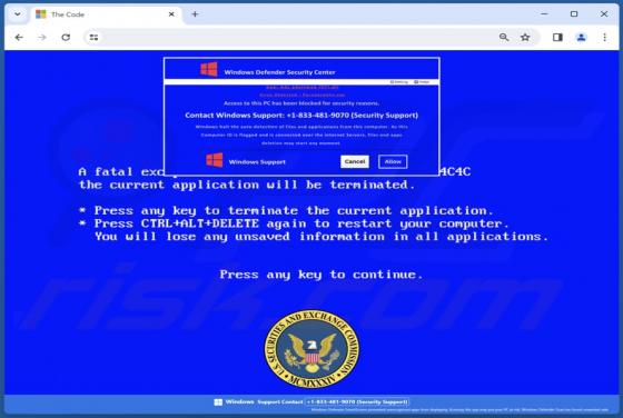 Estafa por correo electrónico "U.S. Securities And Exchange Commission"