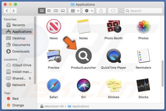 Adware "ProductLauncher" (Mac)