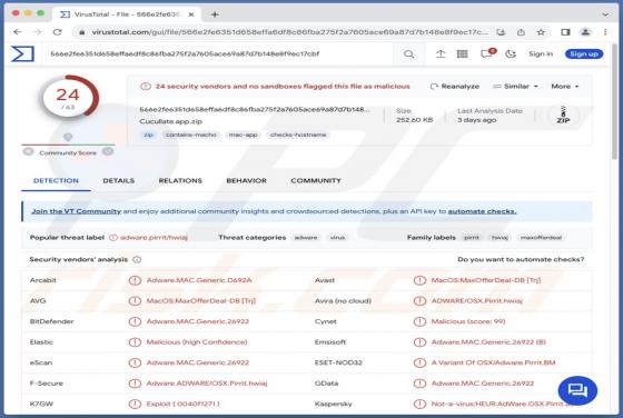 Adware "Cucullate" (Mac)