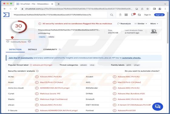 Adware "Unhindering.app" (Mac)