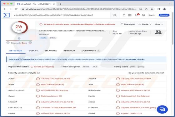 Adware "Remcored.app" (Mac)