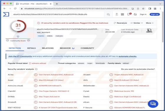 Adware "app_assistant" (Mac)