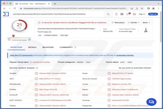 Adware "Fearful.app" (Mac)