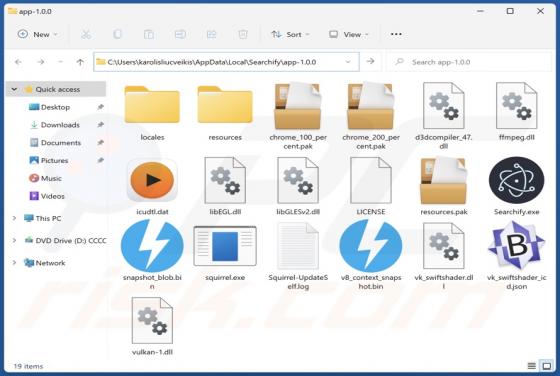 Aplicación no deseada Searchify
