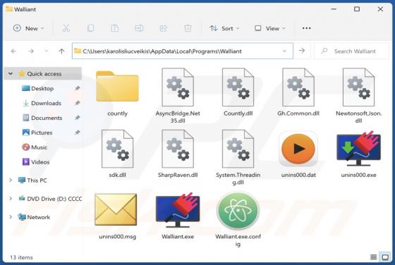 Aplicación no deseada "Walliant"