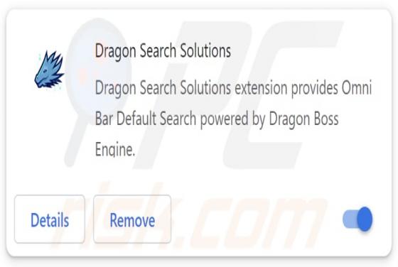 Secuestrador del navegador "Dragon Search Solutions"