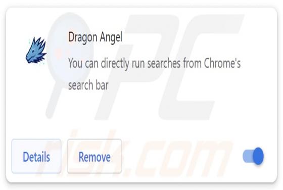 Secuestrador del navegador "Dragon Angel"