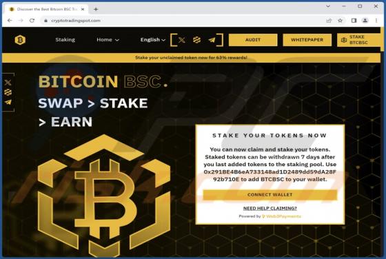 Estafa "BITCOIN BSC"