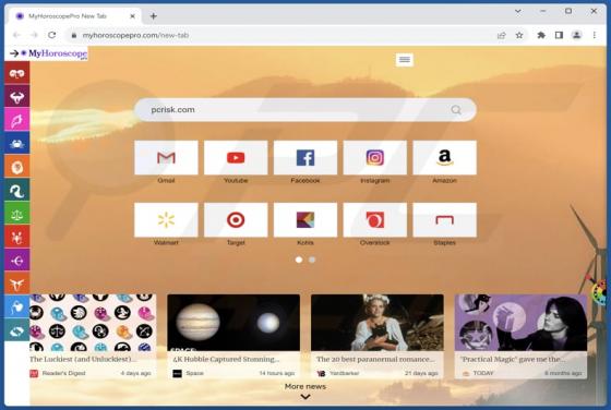 Secuestrador del navegador My Horoscope Pro