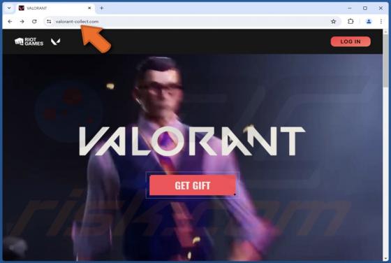 Falsa Valorant Gift Estafa