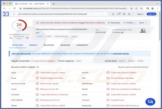 Jirin.app Adware (Mac)