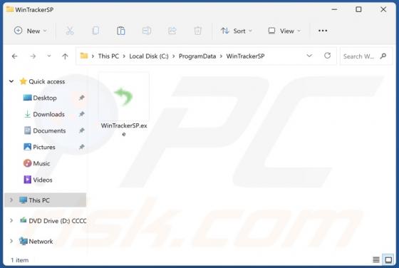 WinTrackerSP Aplicación no deseada