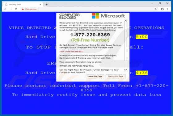 Error Code 09-986-6321 POP-UP Estafa