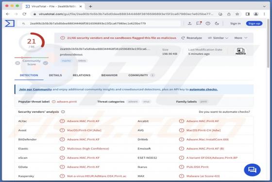 Proboscideous.app Adware (Mac)
