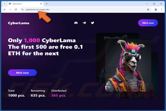 CyberLama Mint Estafa