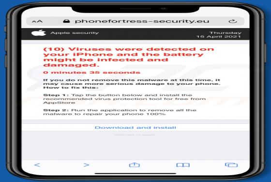 (10) Viruses Were Detected On Your iPhone POP-UP estafa (Mac)