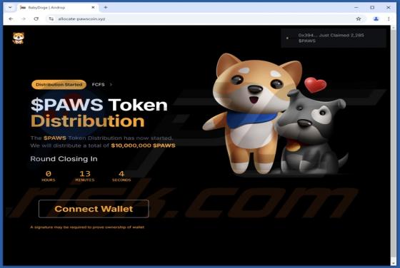 $PAWS Token Distribution Estafa
