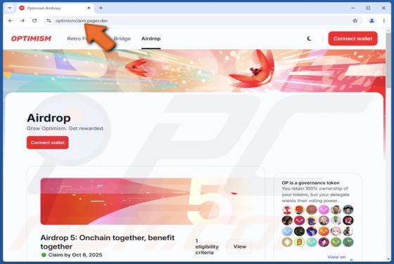 OPTIMISM Airdrop Estafa