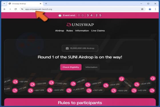 Uniswap ($UNI) Airdrop Estafa