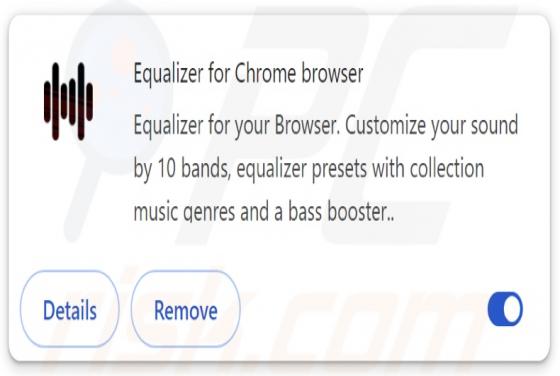 Equalizer Para Chrome Navegador Adware