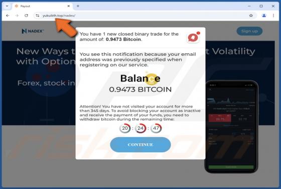 Nadex - Bitcoin Balance Estafa