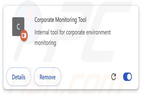 Corporate Monitoring Tool Extensión maliciosa