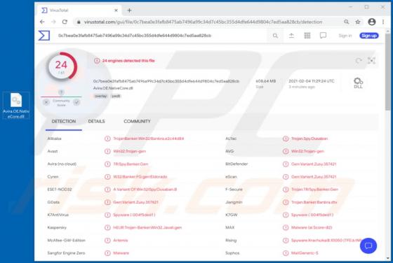 Troyano bancario Javali