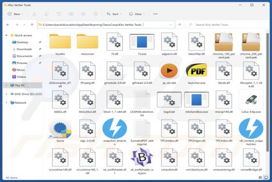 Klio Verfair Tools Aplicación no deseada