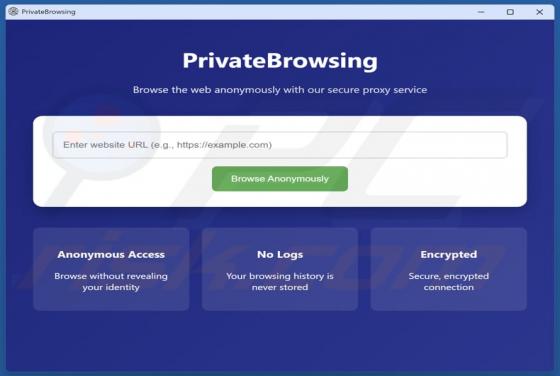 PrivateBrowsing Aplicación potencialmente no deseada
