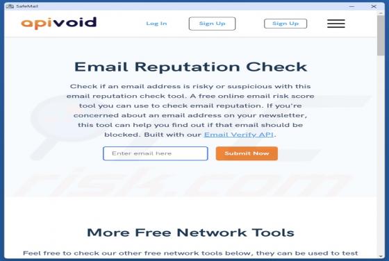 SafeMail Aplicación potencialmente no deseada