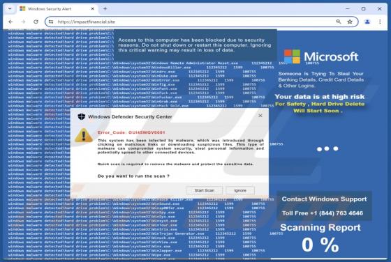 Error_Code: GUI45WGV0001 POP-UP Estafa