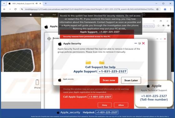 Apple Security Found Some Infected Files POP-UP Estafa (Mac)