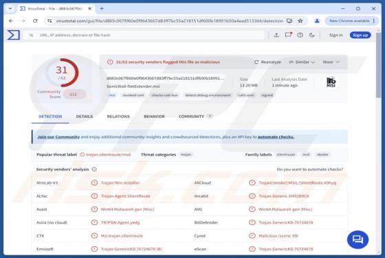 SilentRoute Trojan