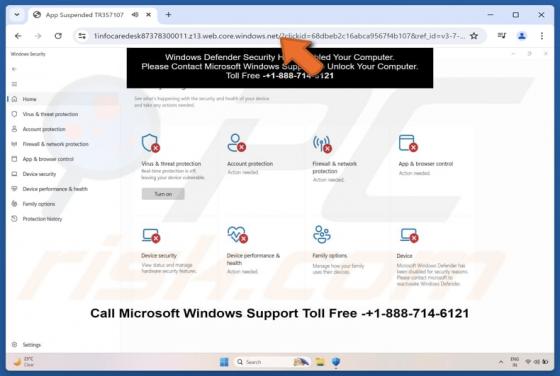 Windows Defender Security Has Disabled Your Computer POP-UP Estafa