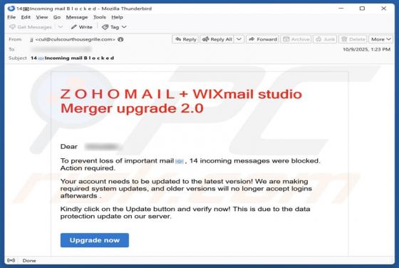 Zoho Mail + Wix Mail Studio Merger Upgrade Estafa